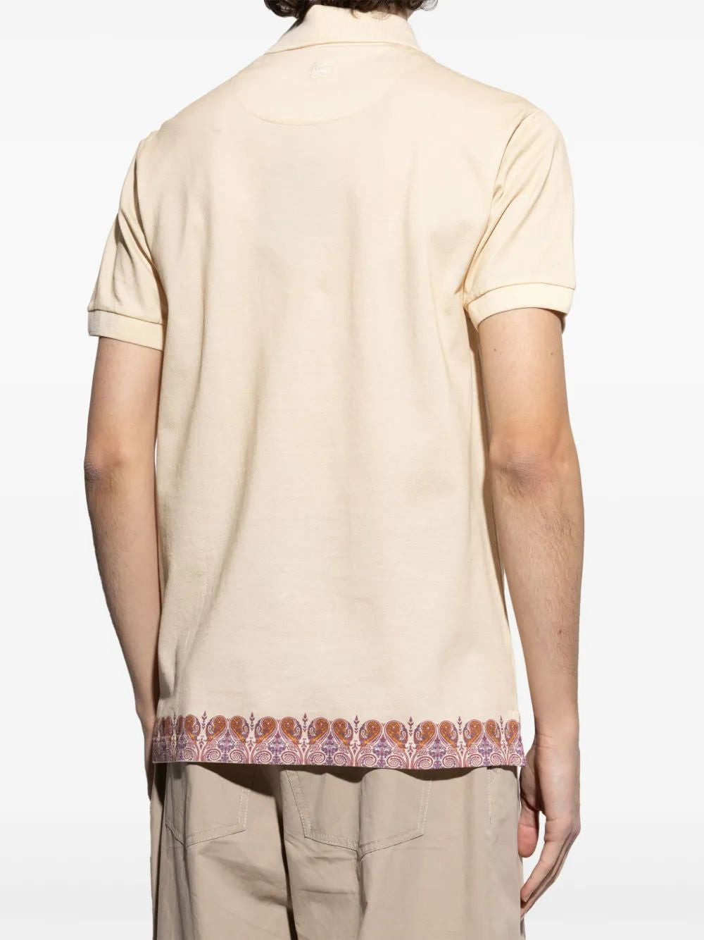 ETRO Paisley Trim Polo Shirt