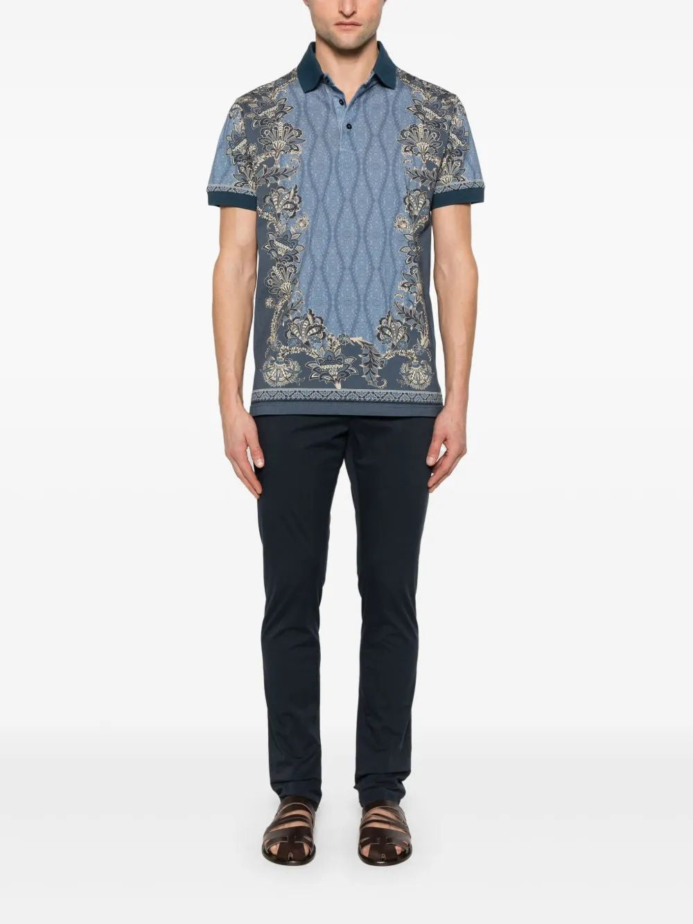 ETRO Paisley Print Polo Shirt - Mini Fit
