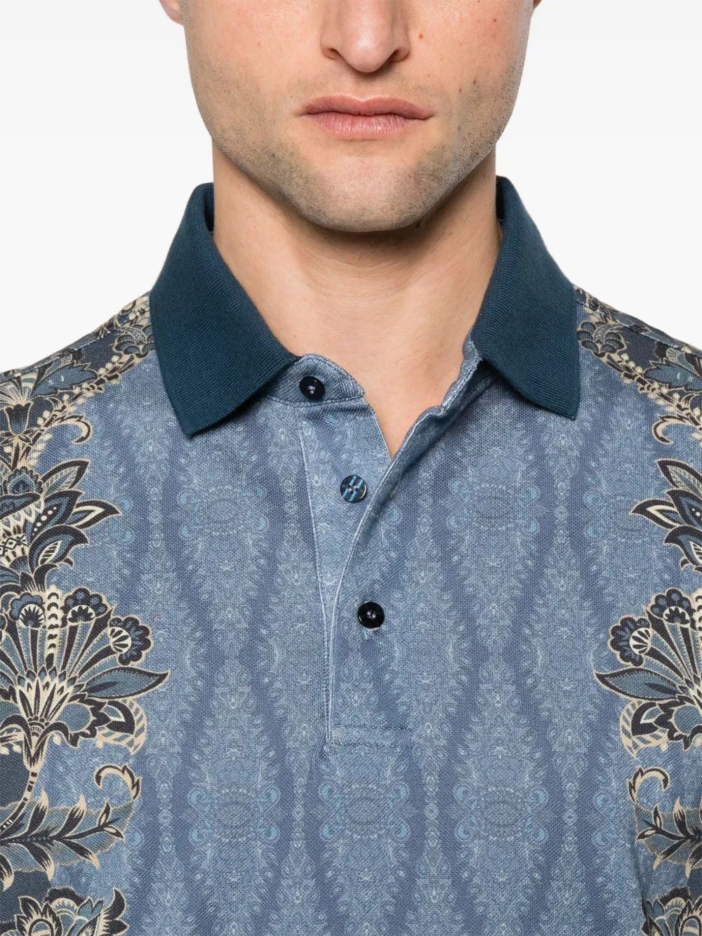 ETRO Paisley Print Polo Shirt - Mini Fit
