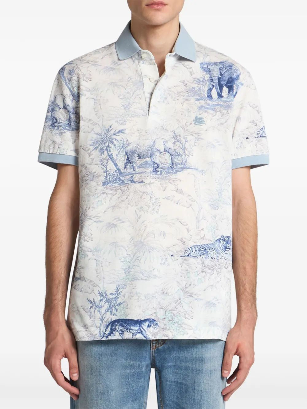 ETRO Safari Print Polo Shirt - Summer Style for Men