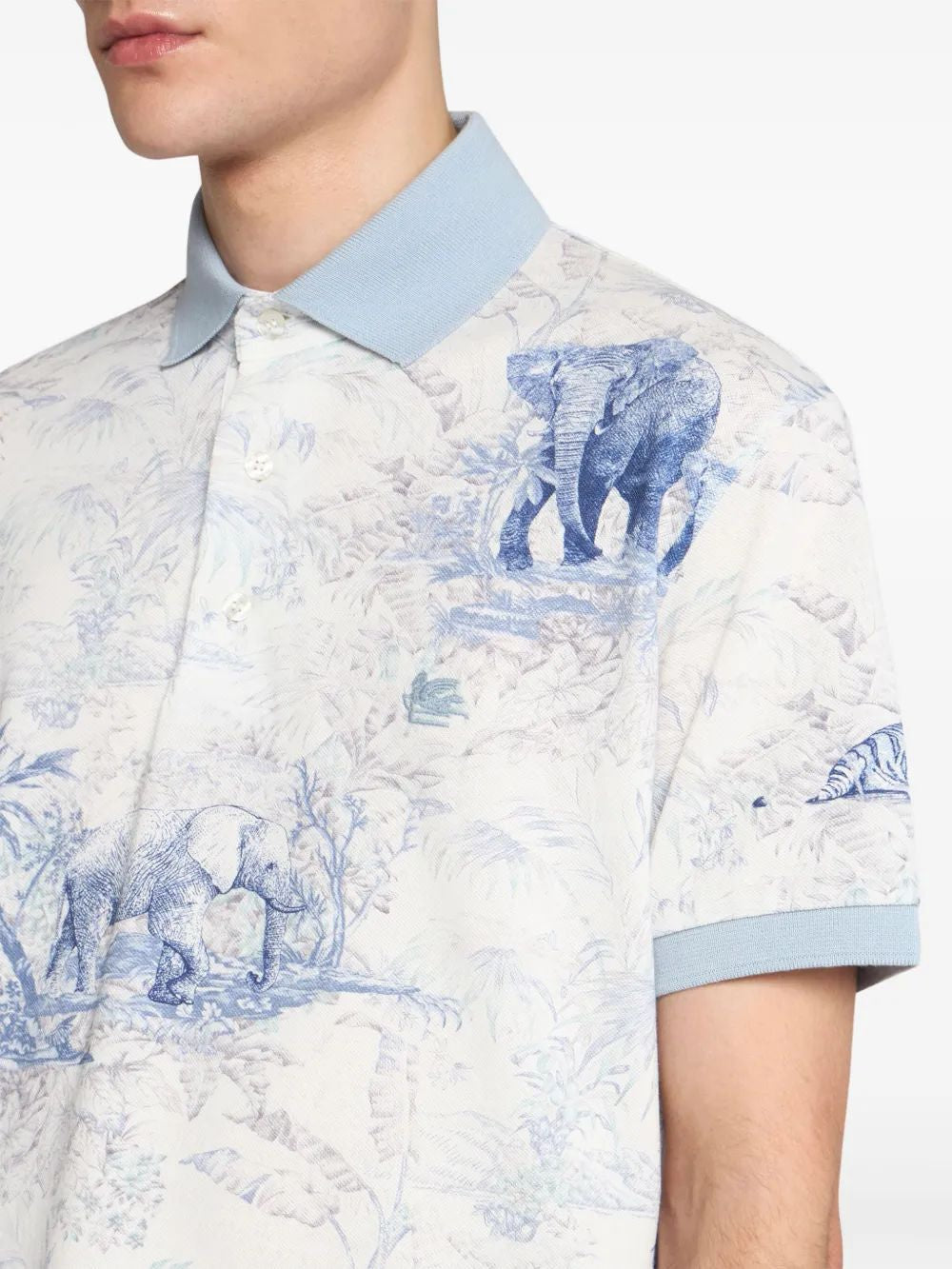 ETRO Safari Print Polo Shirt - Summer Style for Men
