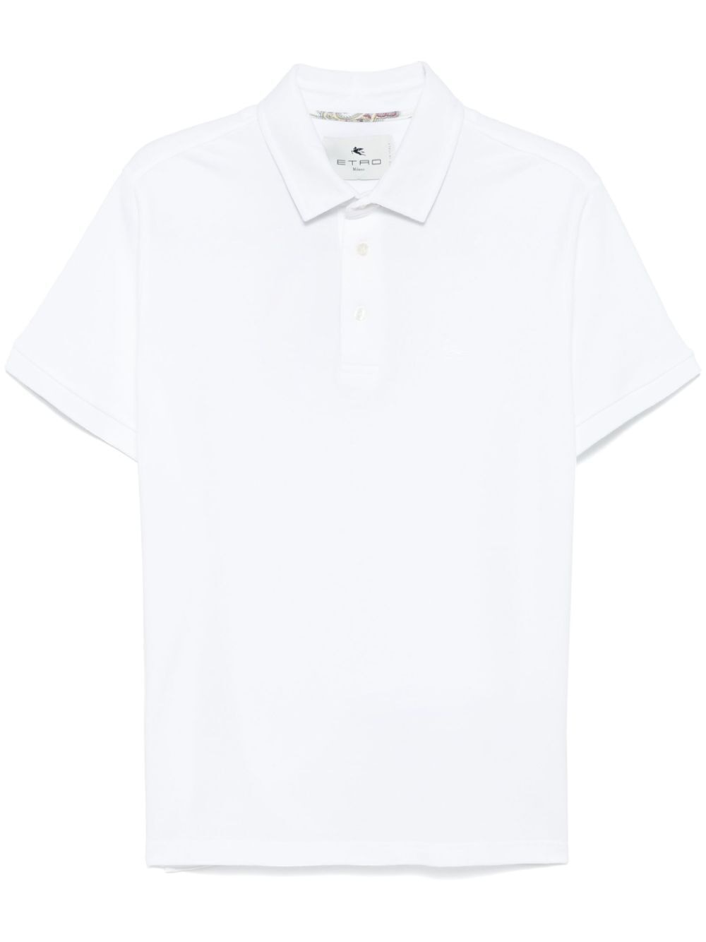 ETRO Embroidered Pegasus Mini Polo Shirt for Men