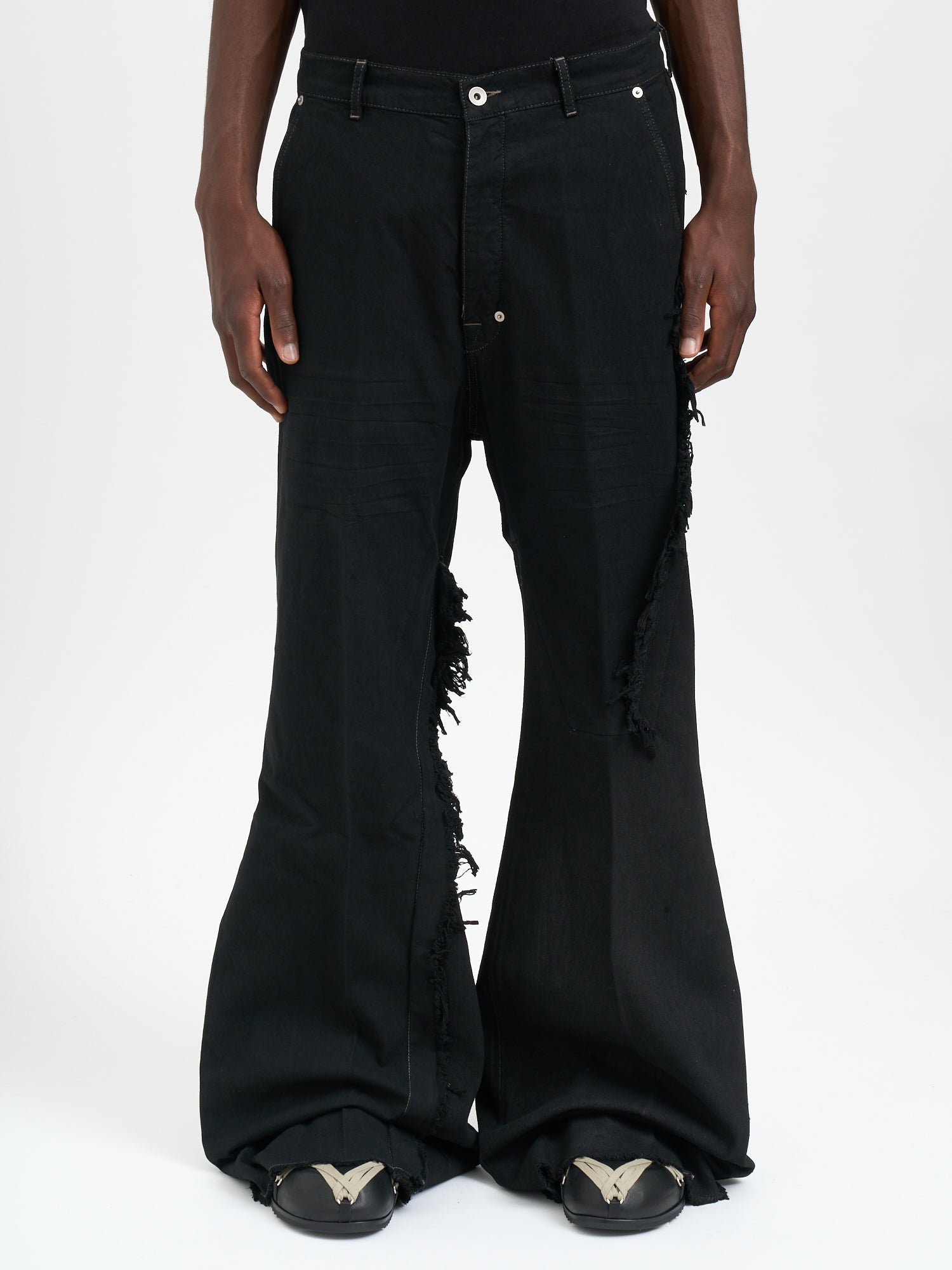 RICK OWENS Joris Trousers Floor-Length Denim Pants