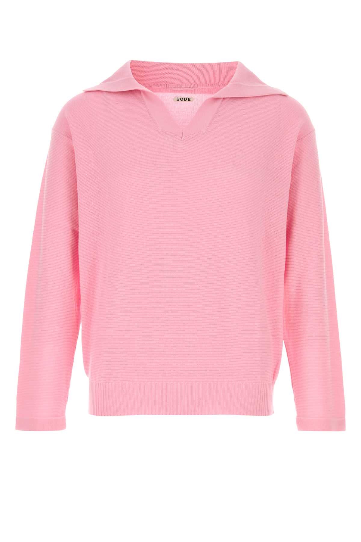 BODE Boxy Long Sleeve Polo Shirt for Men - SS25 Collection