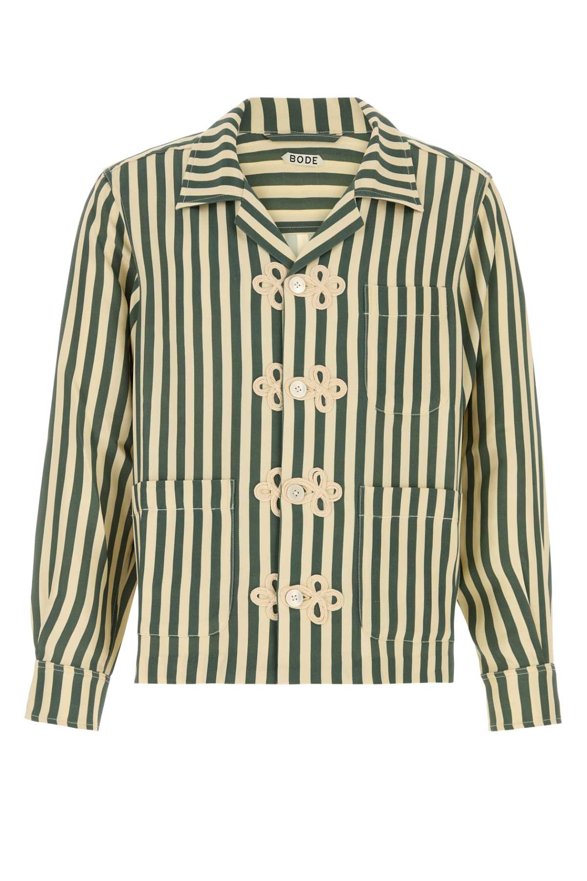 BODE Printed Silk Trillium Shirt