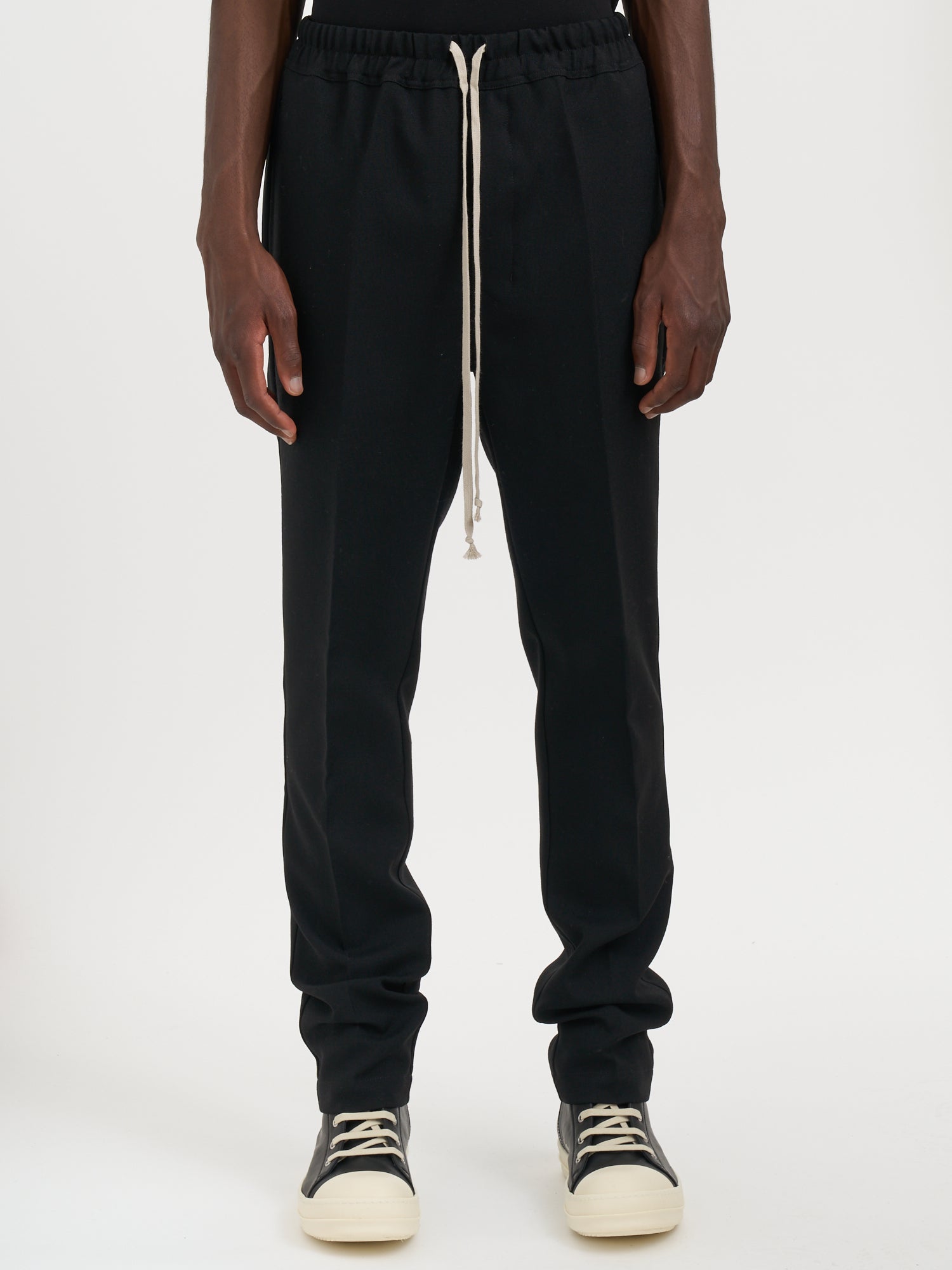 RICK OWENS Slim Long Drawstring Pants - Size 48