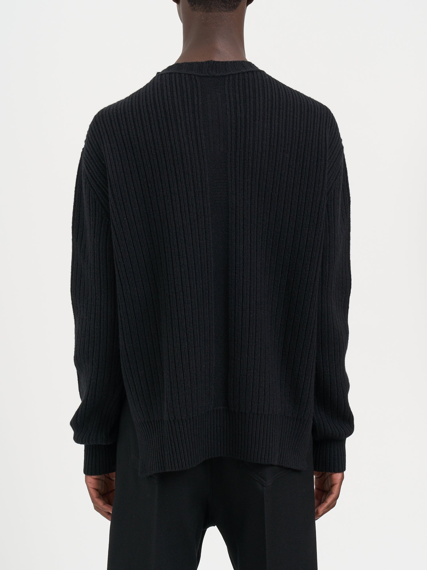 RICK OWENS Fisherman Round Neck Slim Sweater - Medium