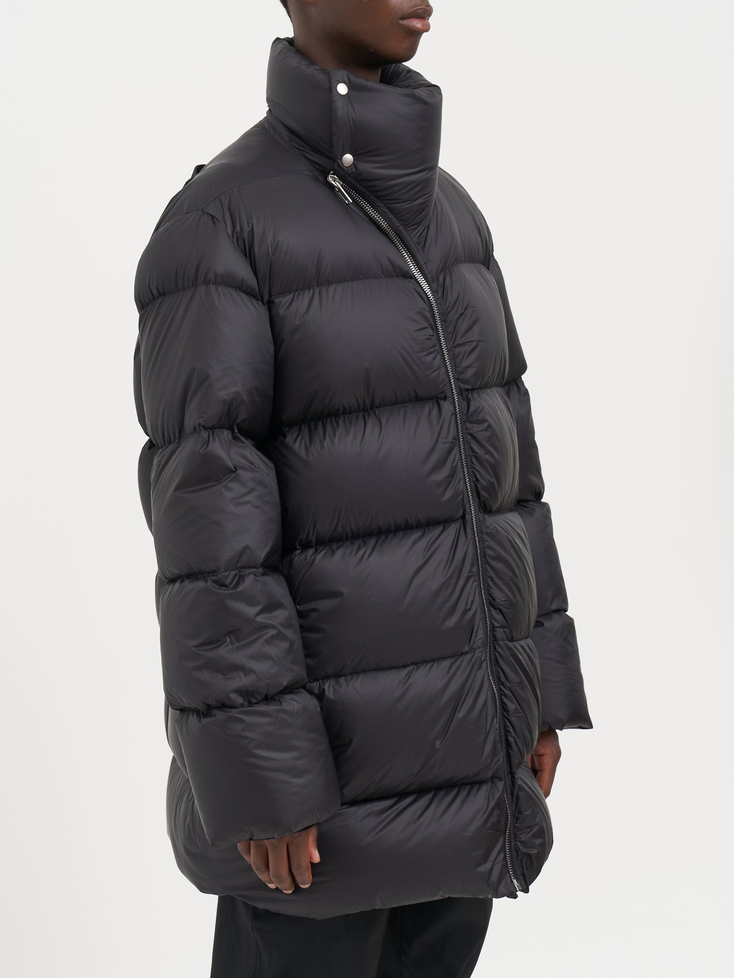 RICK OWENS High Neck Turtle Jacket - FW25