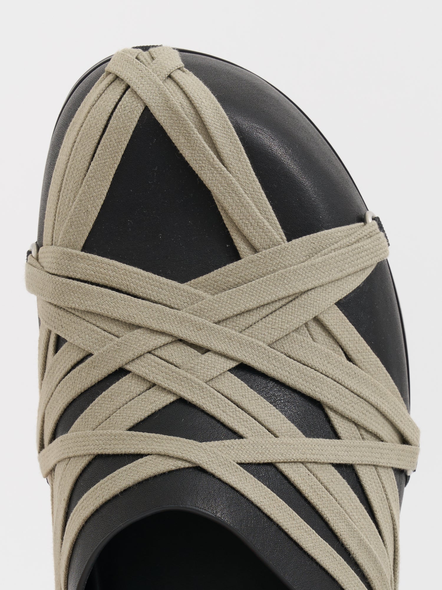 RICK OWENS Flat Granola Leather Sandals for Men