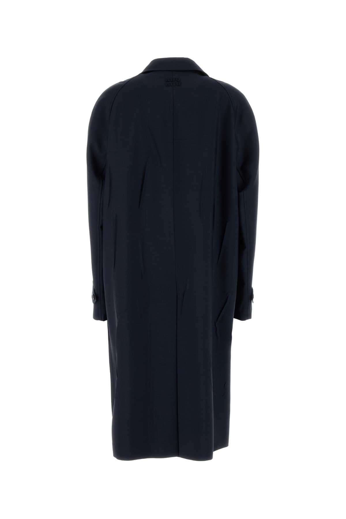 MIU MIU Oversize Mohair Blend Overcoat - SS25