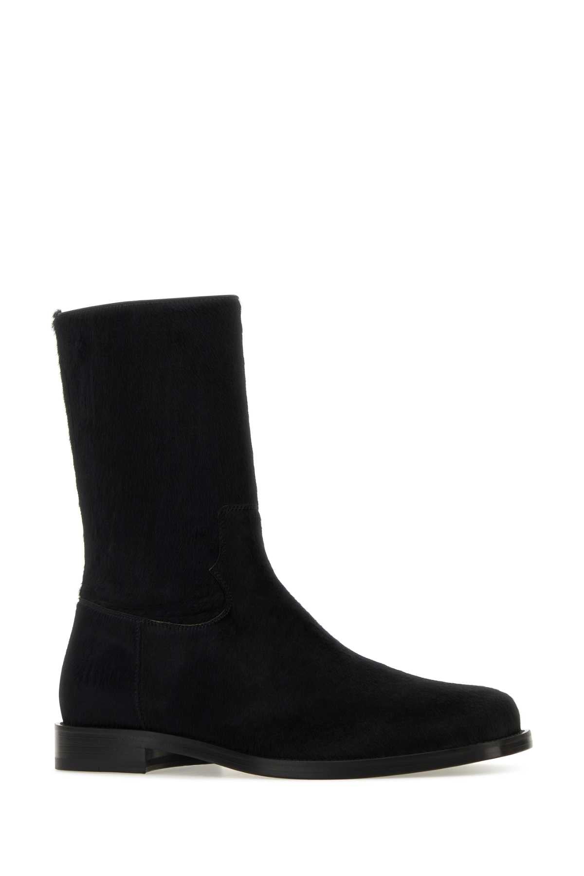DRIES VAN NOTEN Calfhair Ankle Boots for Men