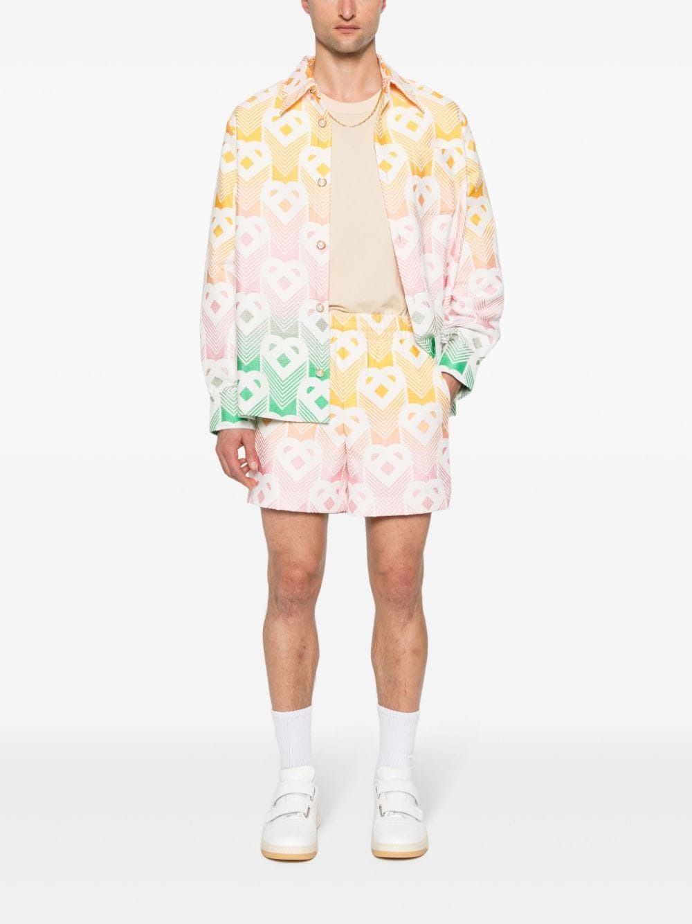 CASABLANCA Men's Gradient Monogram Towelling Track Shorts