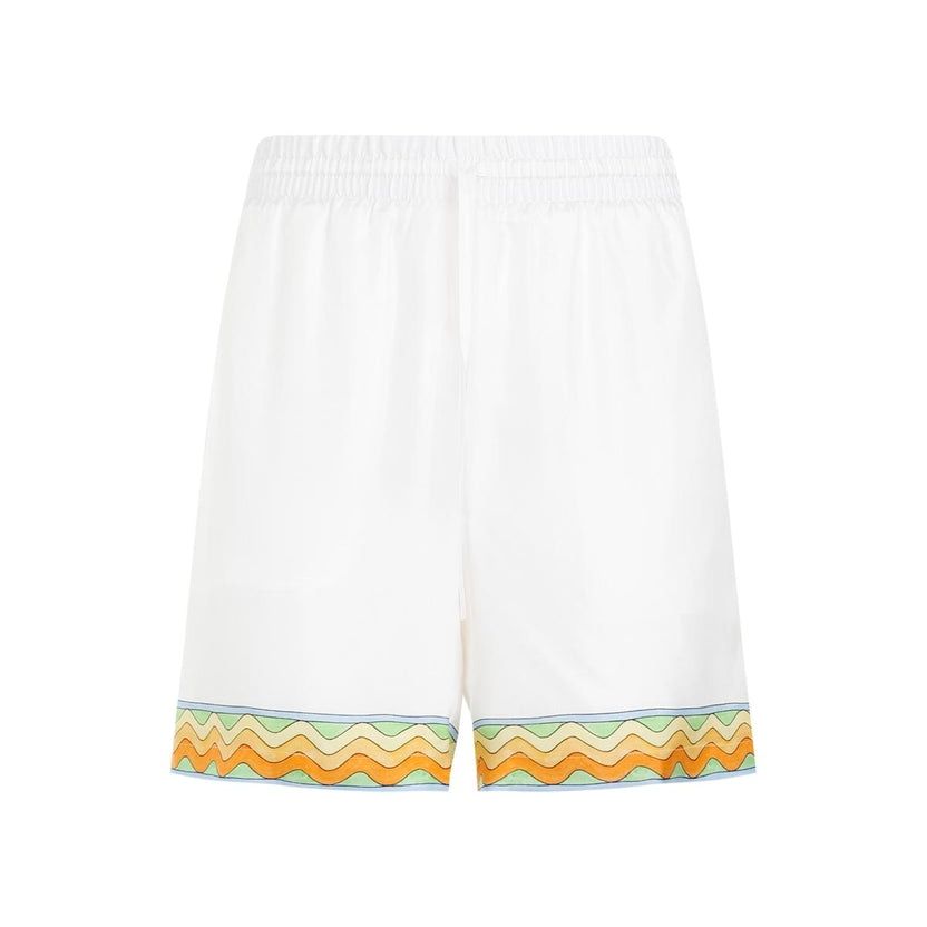 CASABLANCA Mini Drawstring Silk Shorts