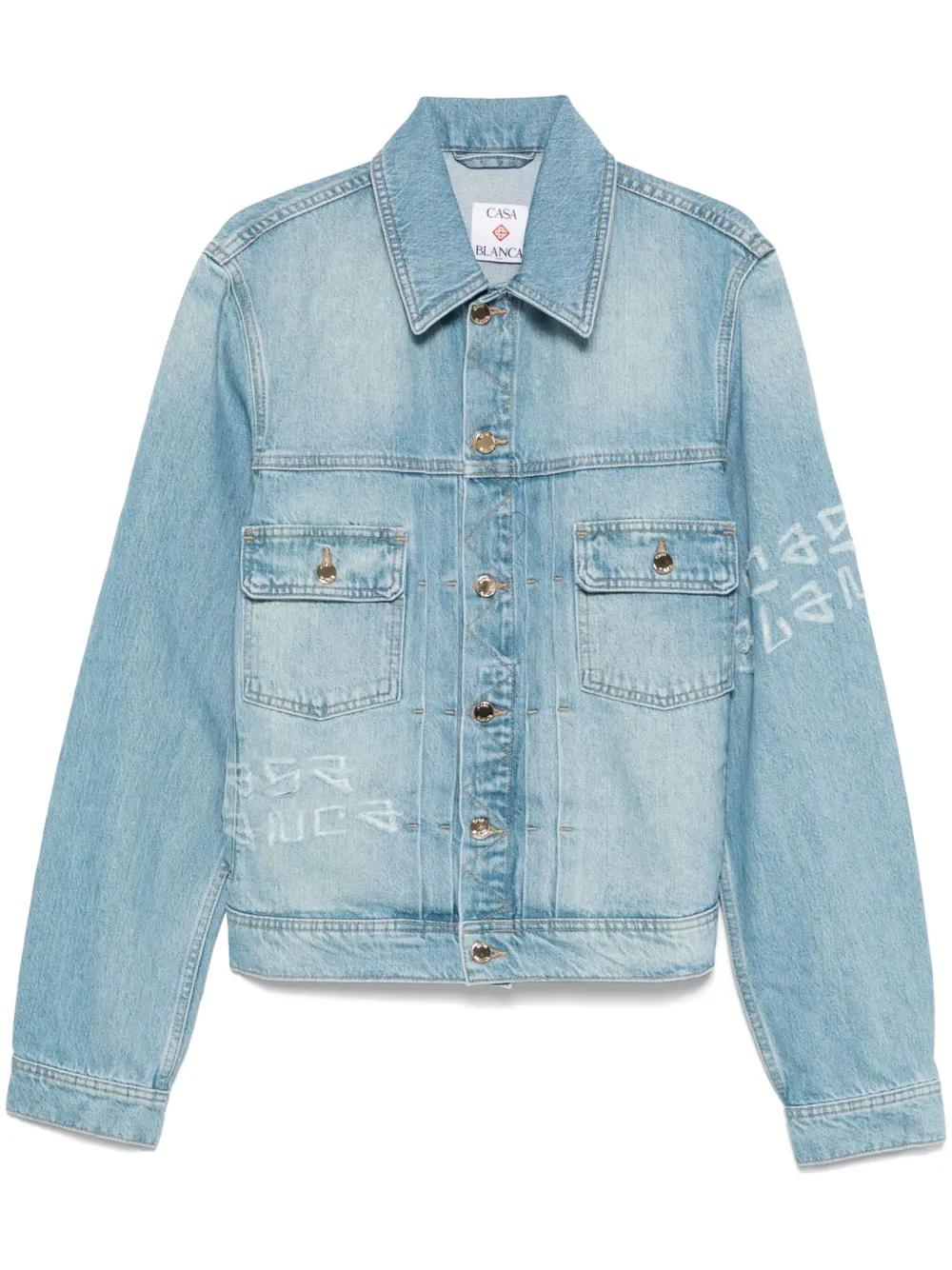 CASABLANCA Graffiti Design Denim Jacket
