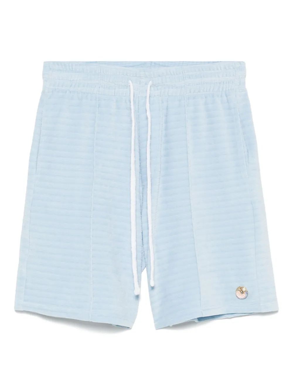CASABLANCA Velour Pintuck Mini Shorts for Men