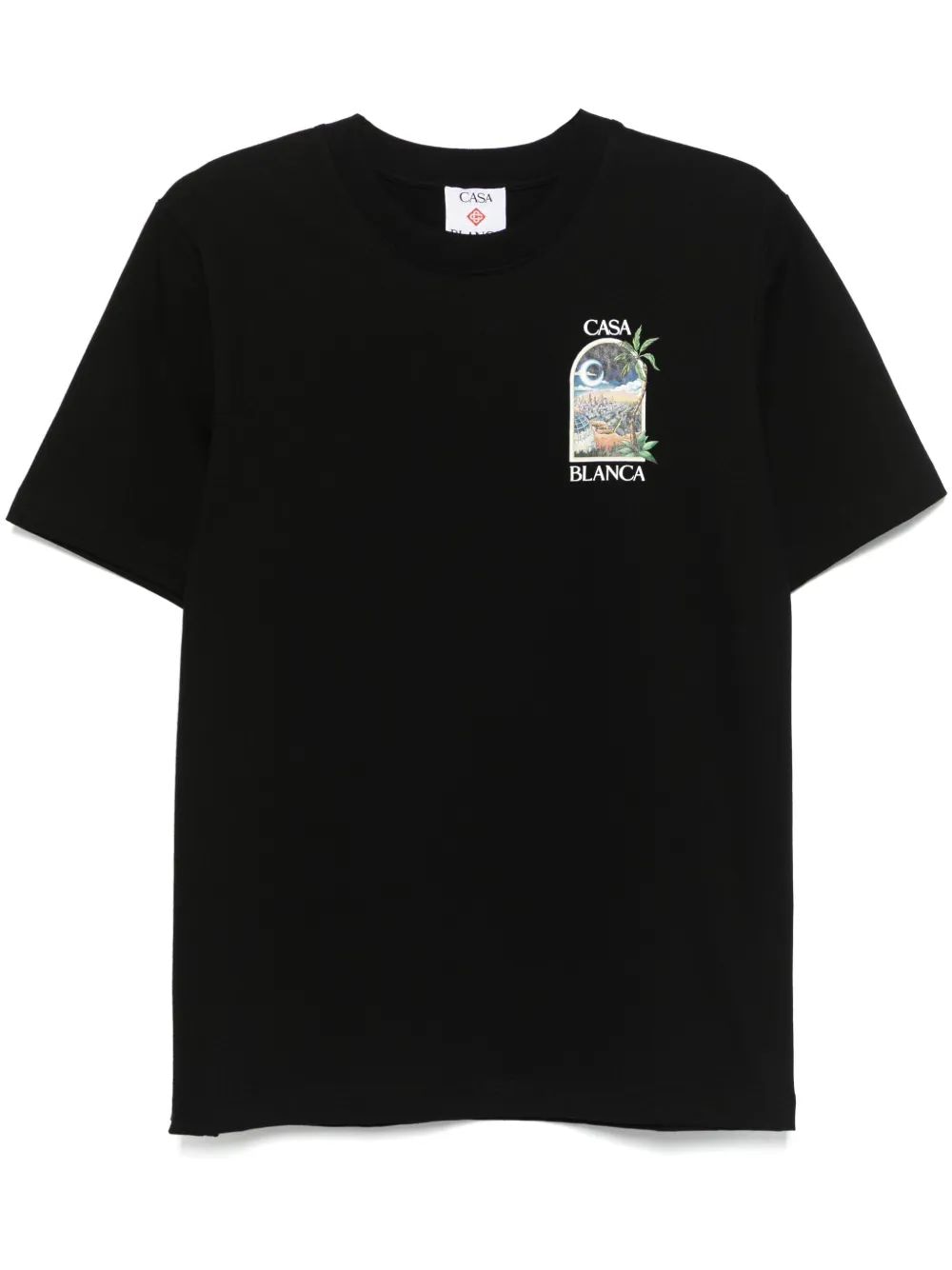 CASABLANCA Men's Night Black Classic T-Shirt