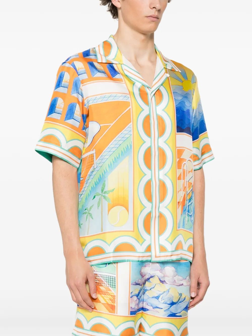 CASABLANCA Short Sleeve Cuban Collar Shirt - SS25