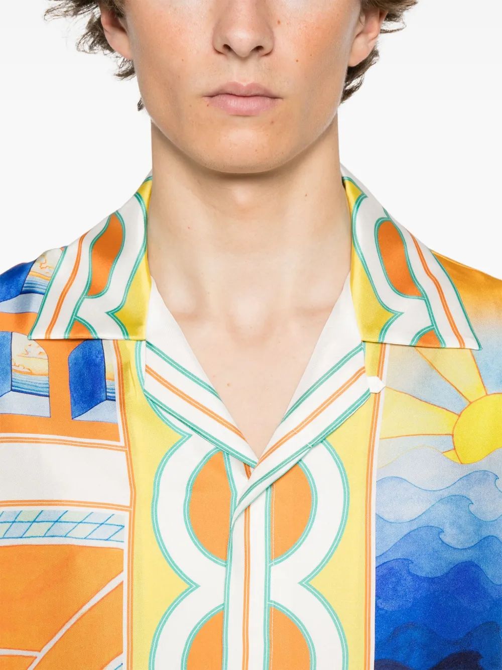 CASABLANCA Short Sleeve Cuban Collar Shirt - SS25