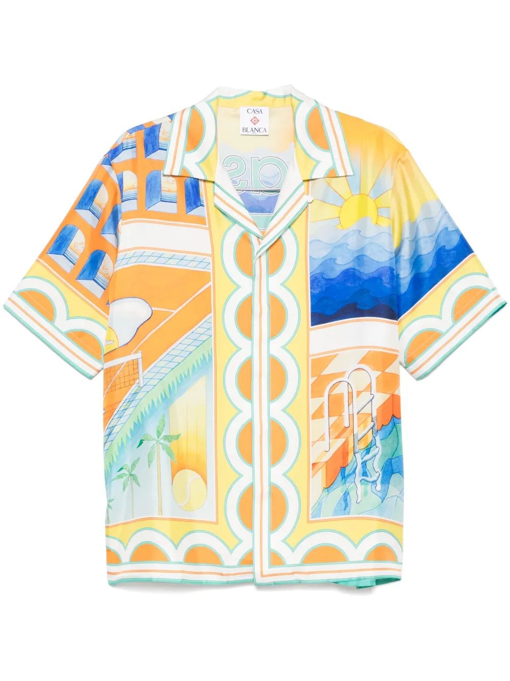 CASABLANCA Short Sleeve Cuban Collar Shirt - SS25