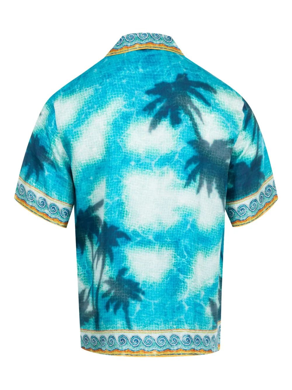 CASABLANCA Short Sleeve Cuban Collar Mini Shirt