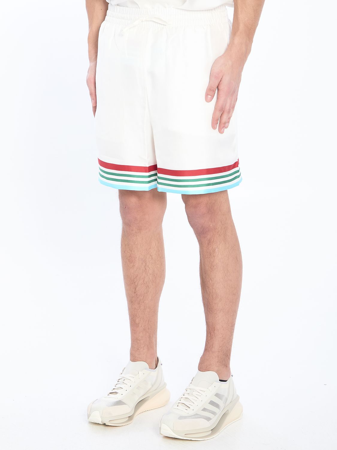 CASABLANCA Men's Silk Drawstring Shorts