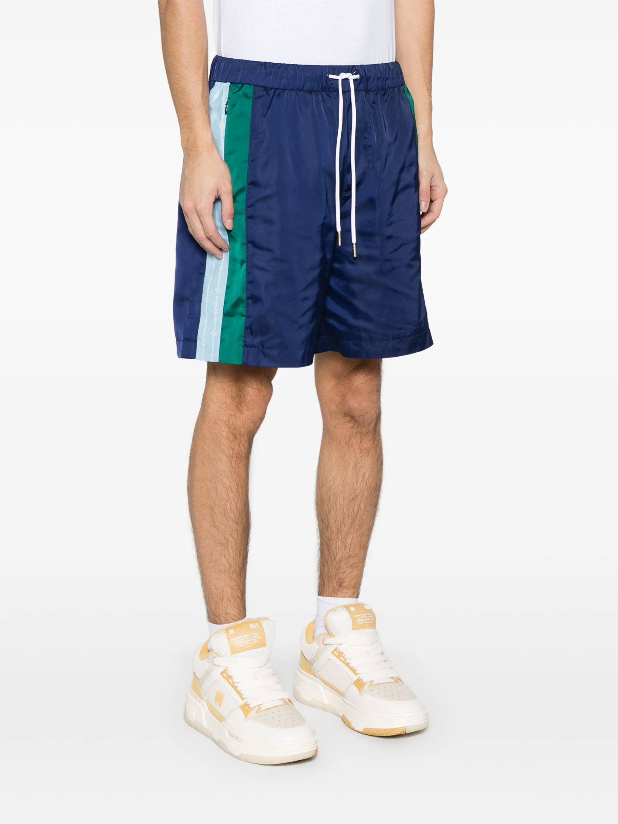 CASABLANCA Pleated Nylon Sports Shorts for Men