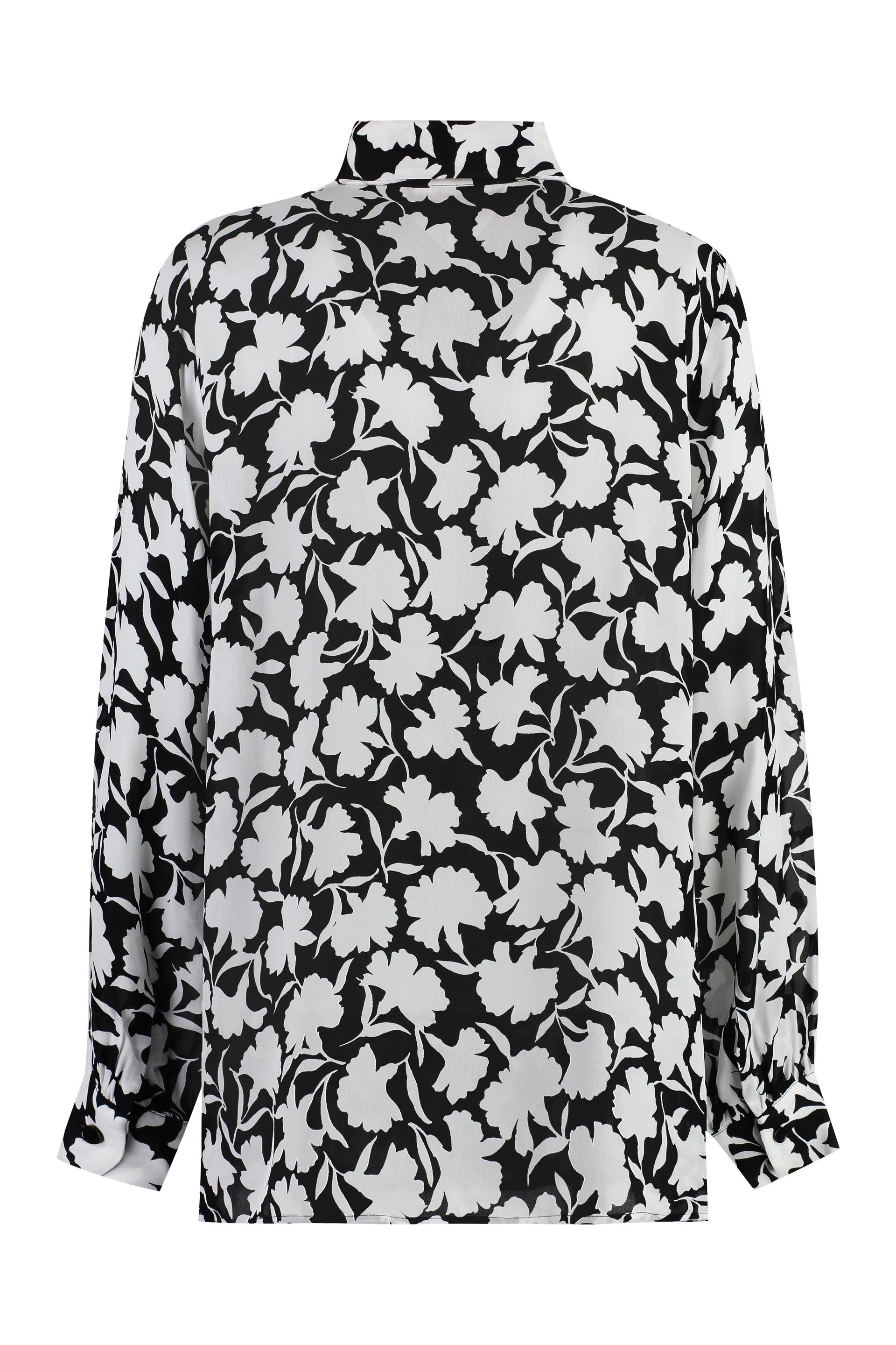 MICHAEL MICHAEL KORS Printed Viscose Shirt with Rounded Hem
