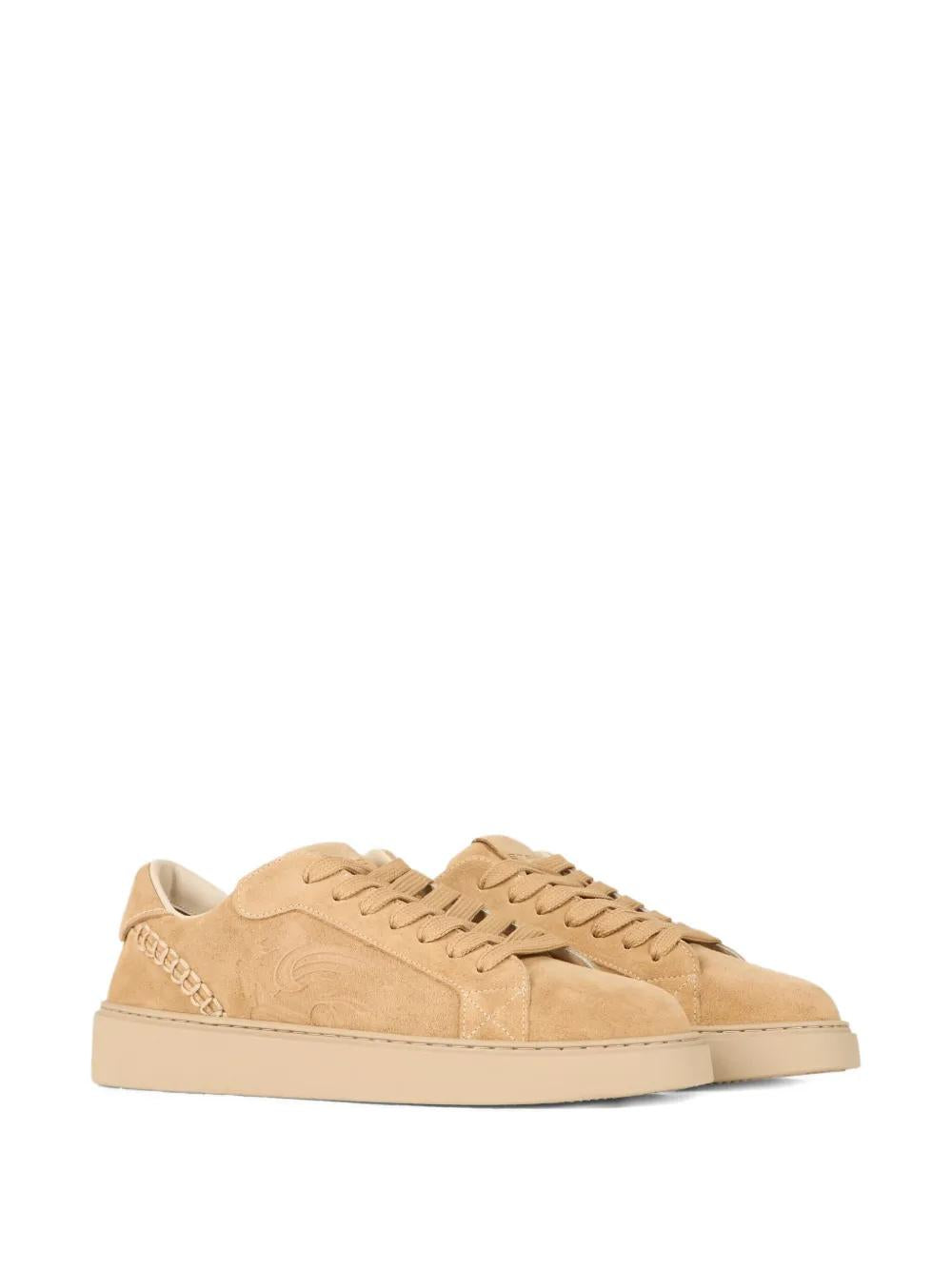 ETRO Embroidered Suede Lowtop Sneakers for Men