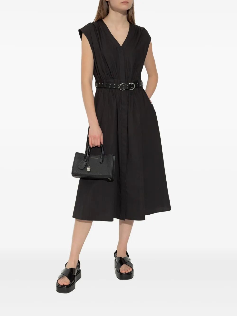 MICHAEL MICHAEL KORS Belted Cotton Dress for Women
