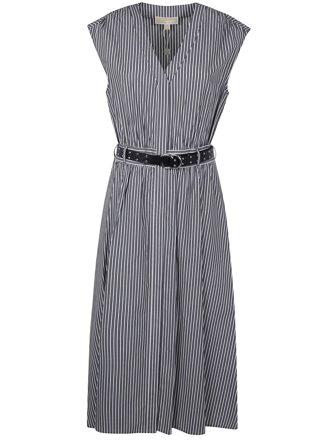 MICHAEL MICHAEL KORS Graphic Stripe Midi Dress