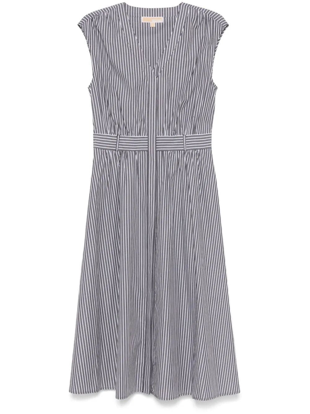 MICHAEL MICHAEL KORS Graphic Stripe Midi Dress