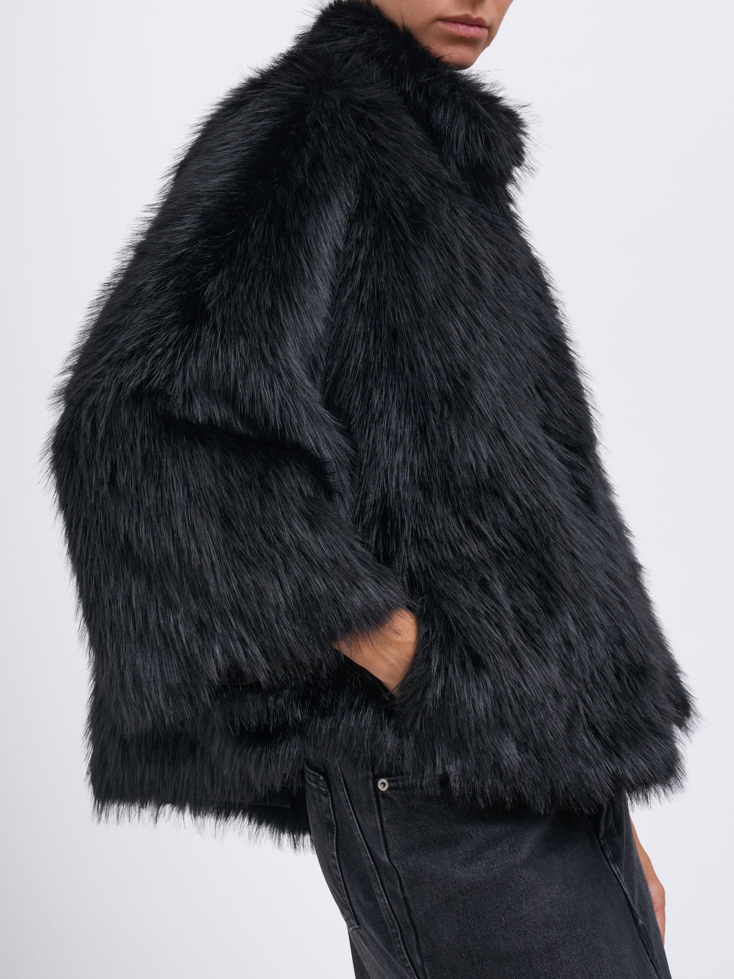 SWORD Faux Fur Jacket for Women