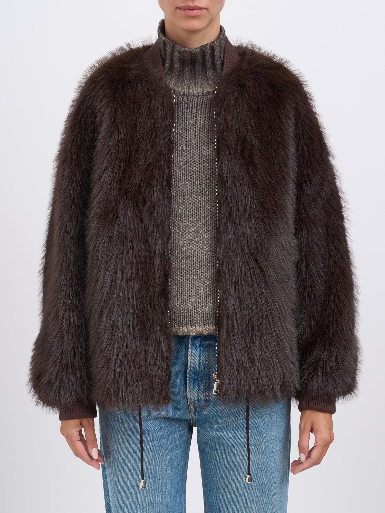 SWORD Faux Fur Jacket for Women