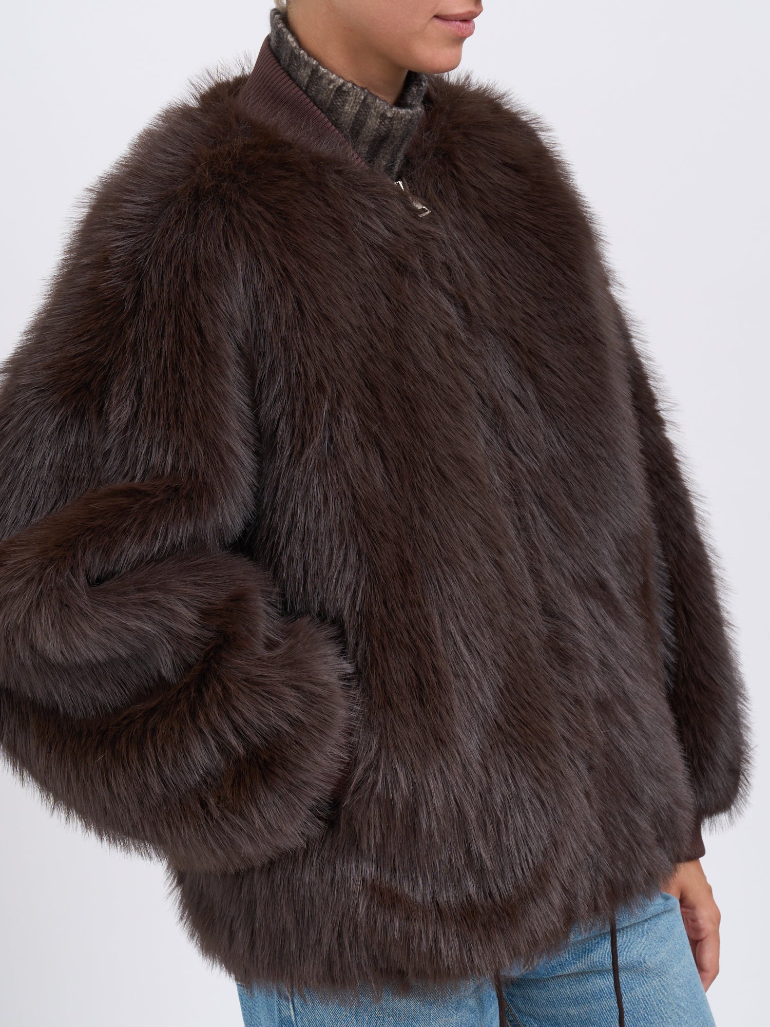 SWORD Faux Fur Jacket for Women
