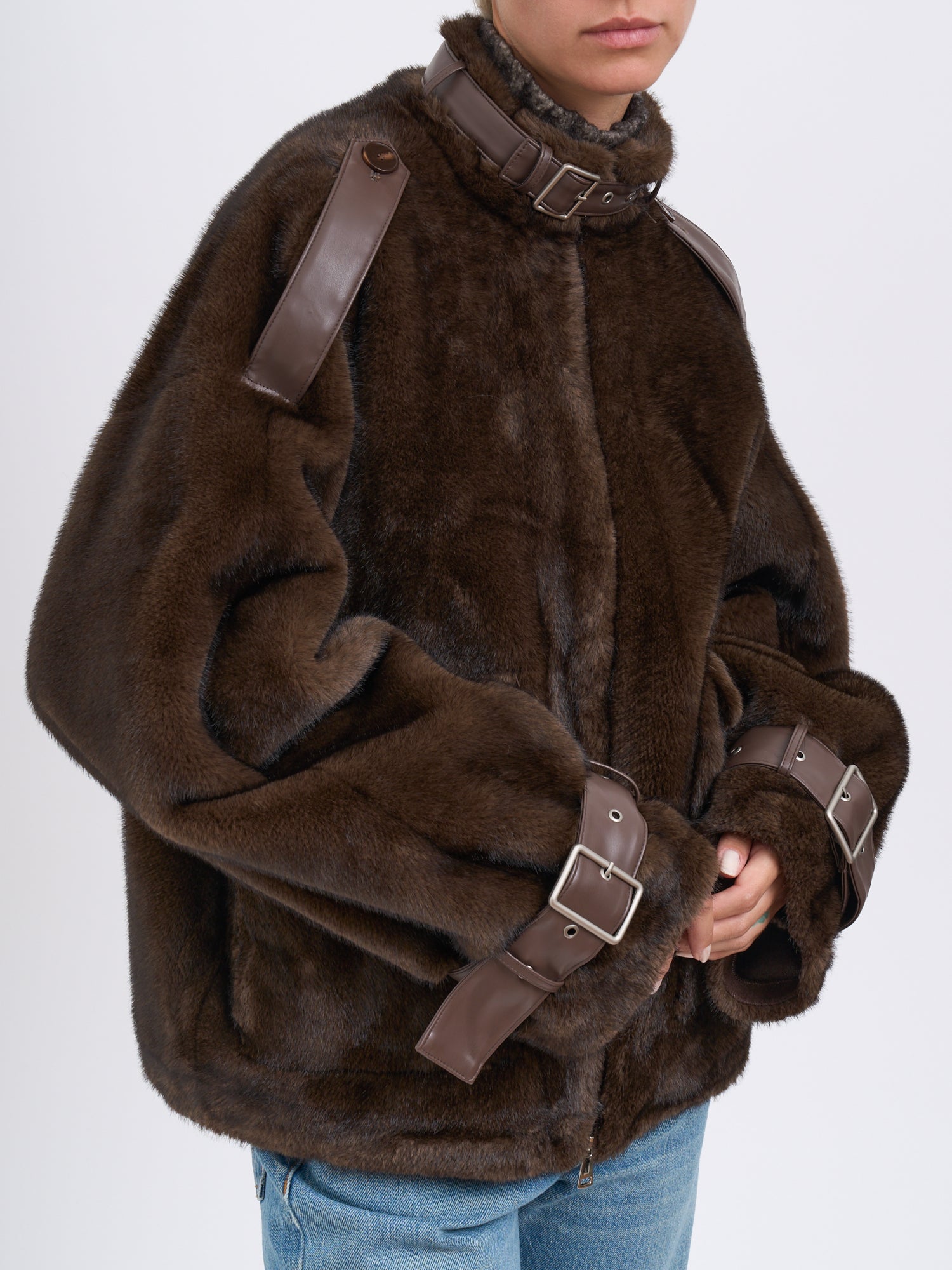 SWORD Faux Fur Jacket for Women - Fall/Winter 2025