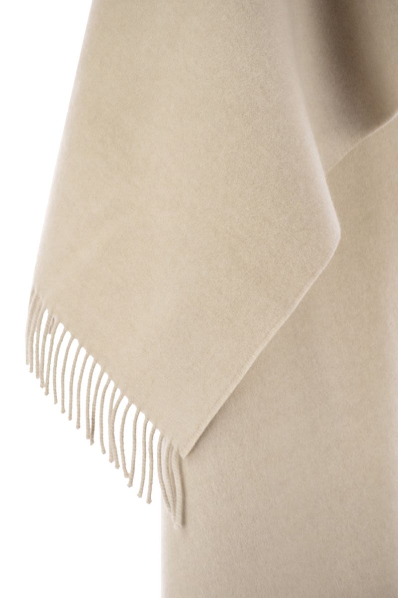 BRUNELLO CUCINELLI Wool and Cashmere Hooded Scarf