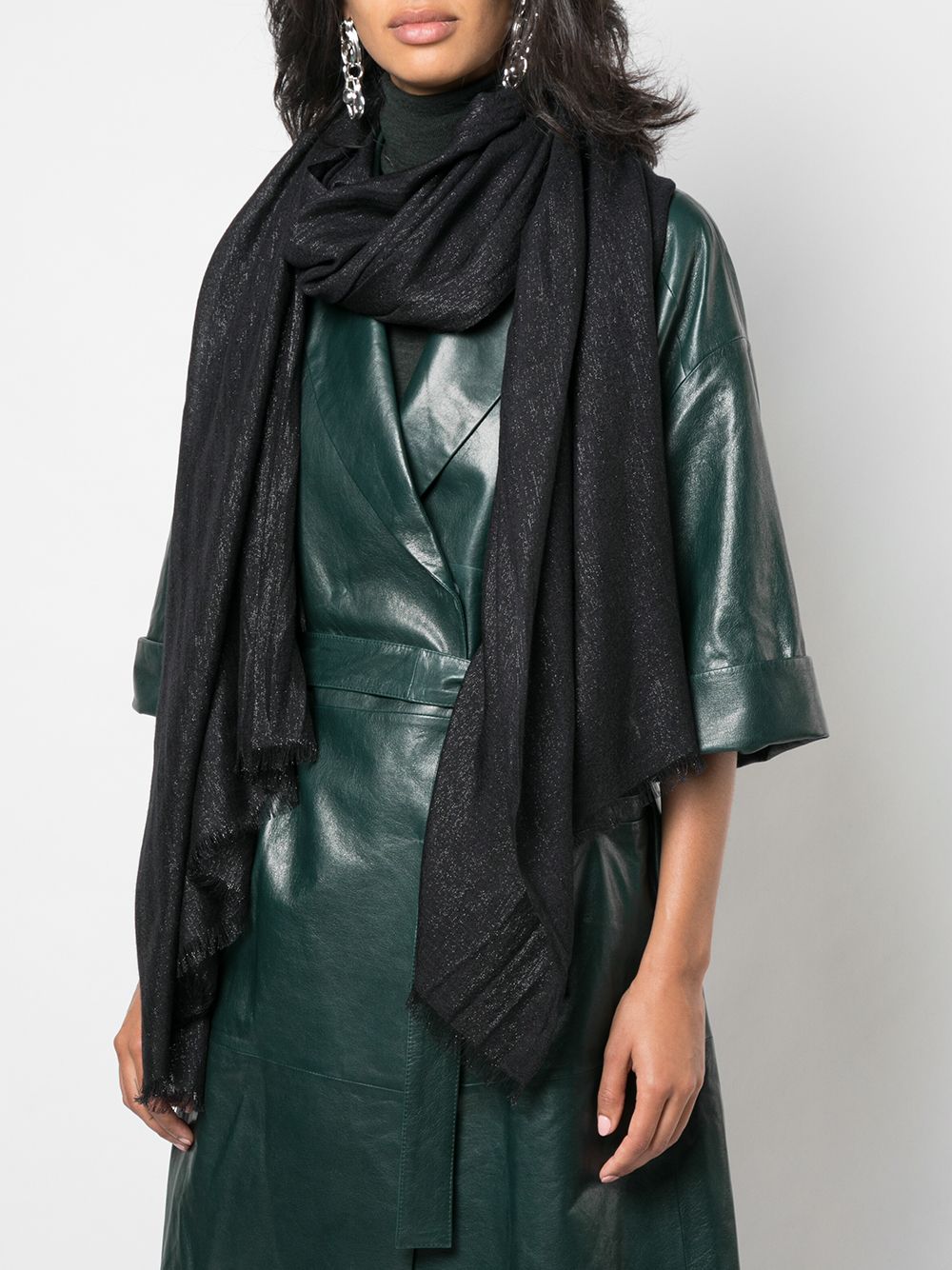 BRUNELLO CUCINELLI Sparkling Silk and Cashmere Scarf