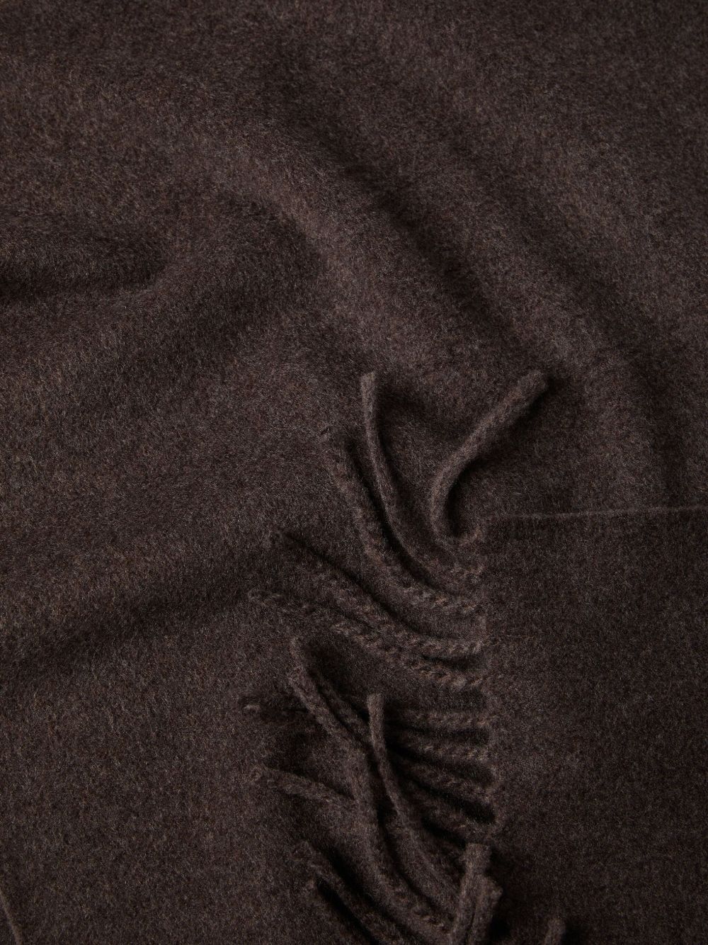 BRUNELLO CUCINELLI Cashmere Fringed Scarf - Rectangular Shape