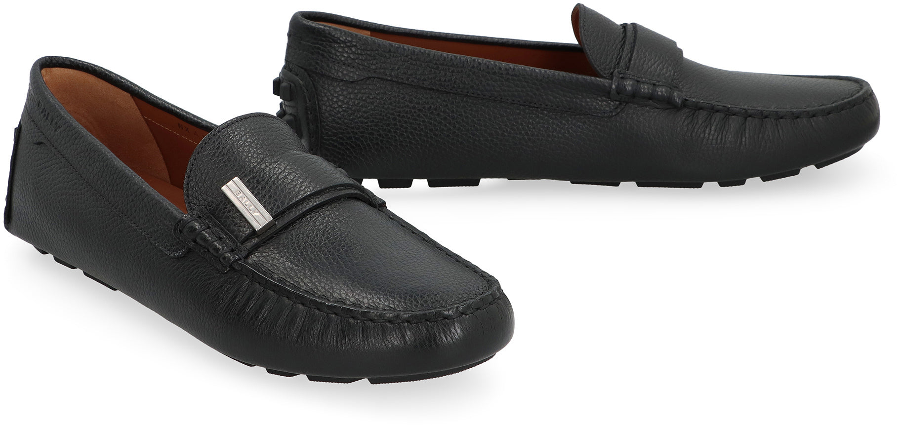 BALLY Men's Grainy Leather Loafers