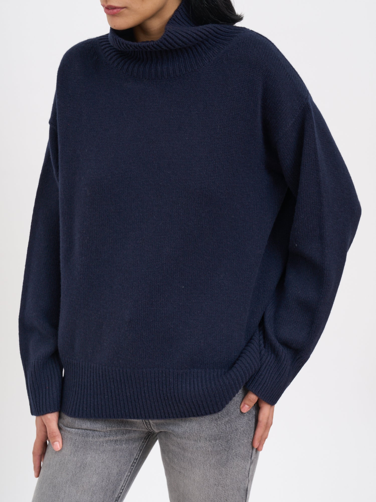 SOFT GOAT High Neck Cashmere Sweater - Relaxed Fit