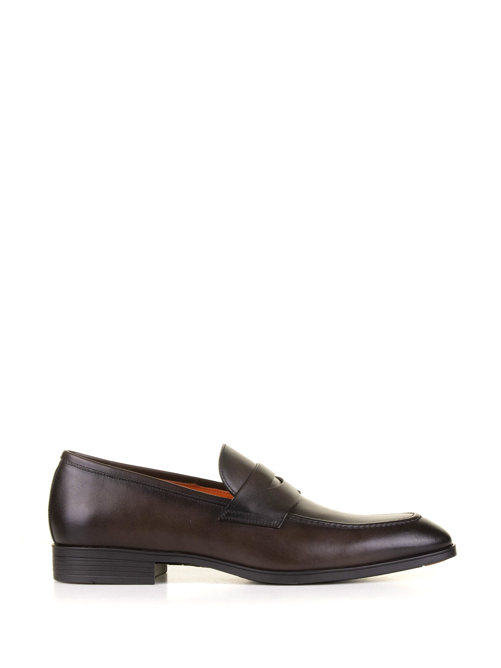 SANTONI Elegant Leather Moccasin for Men