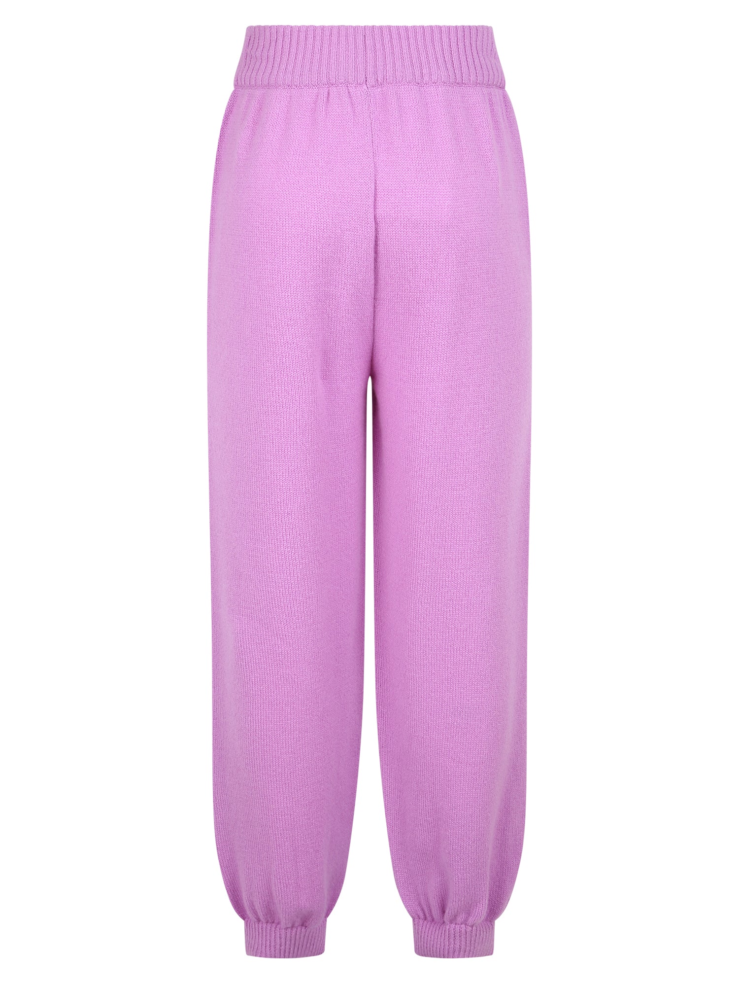 MSGM Luxurious Women’s Trousers with Comfortable Elastic Waist