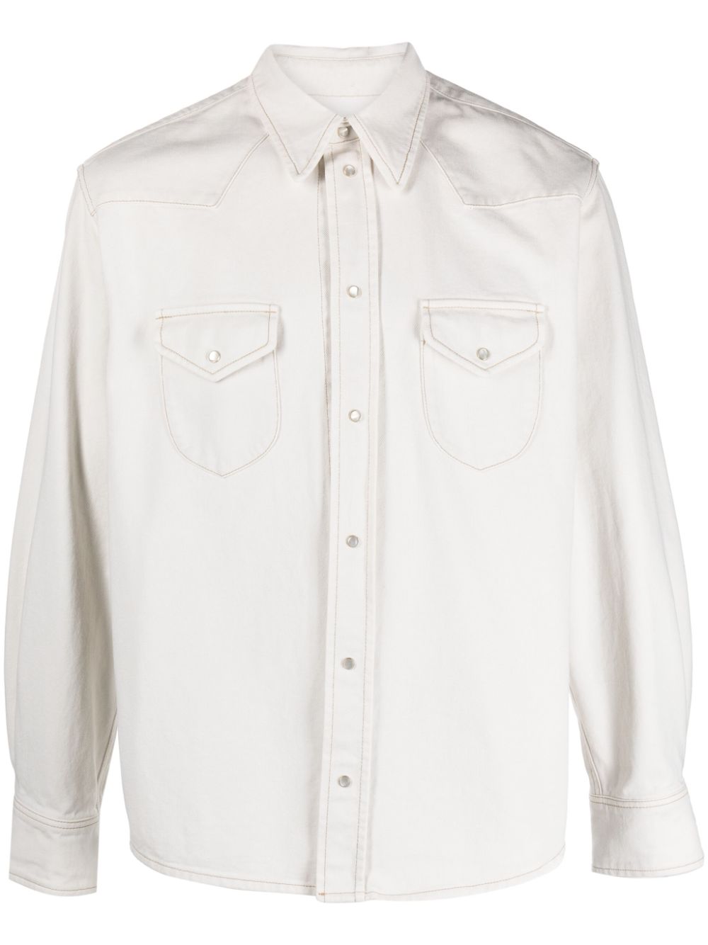 BALLY Women's Classic Cotton Shirt with Contrast Stitching
