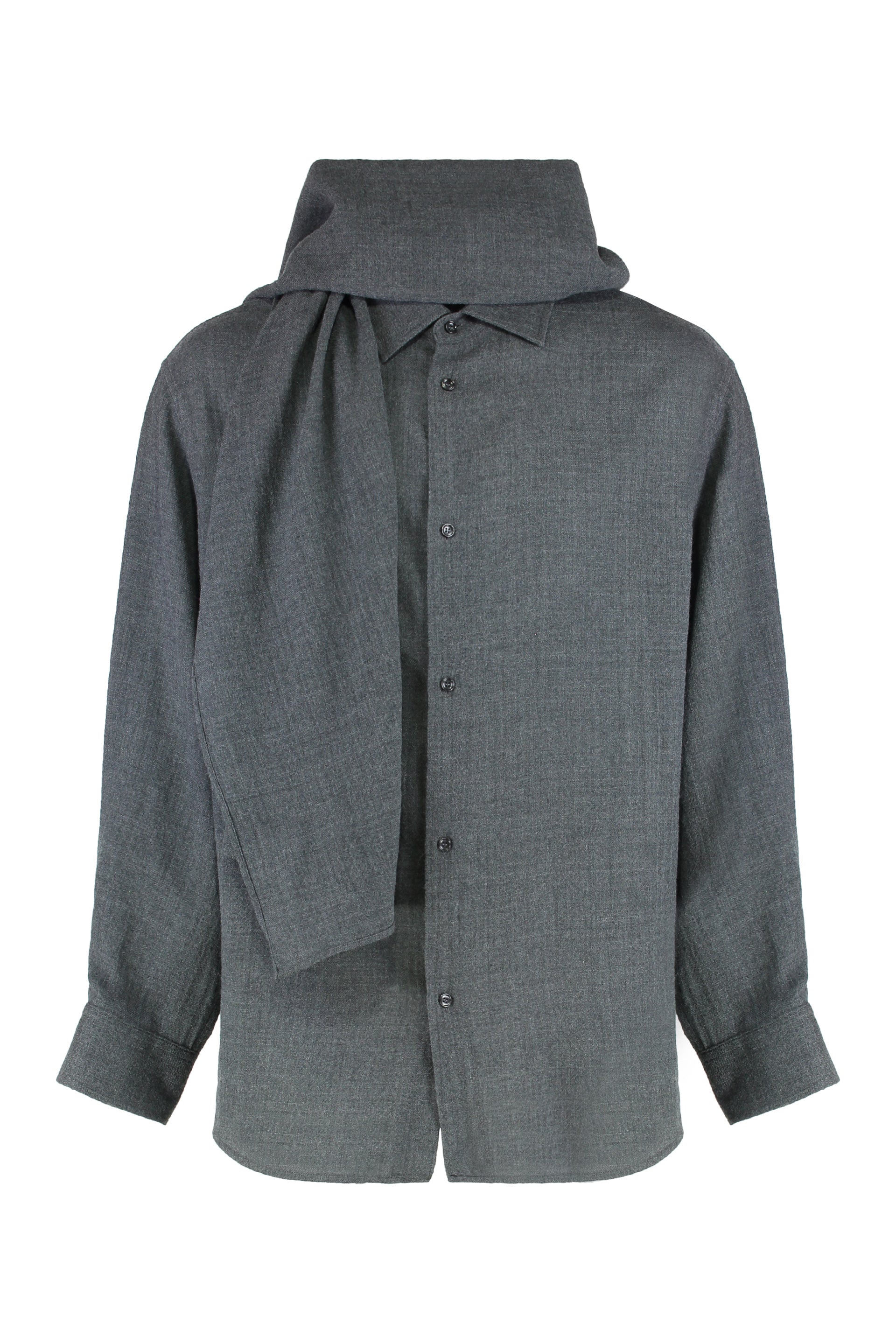 DARKPARK George Shirt with Detachable Wool Scarf