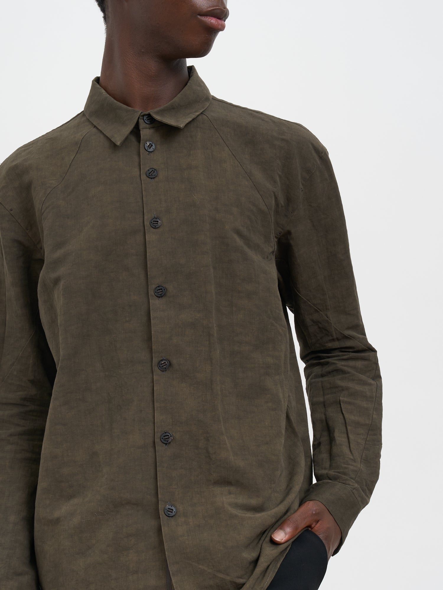 DEVOA Classic Cotton and Linen Shirt - Size 3