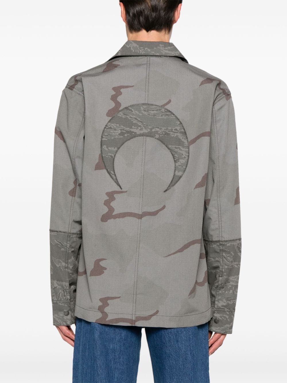 MARINE SERRE Camouflage Print Overshirt - SS24