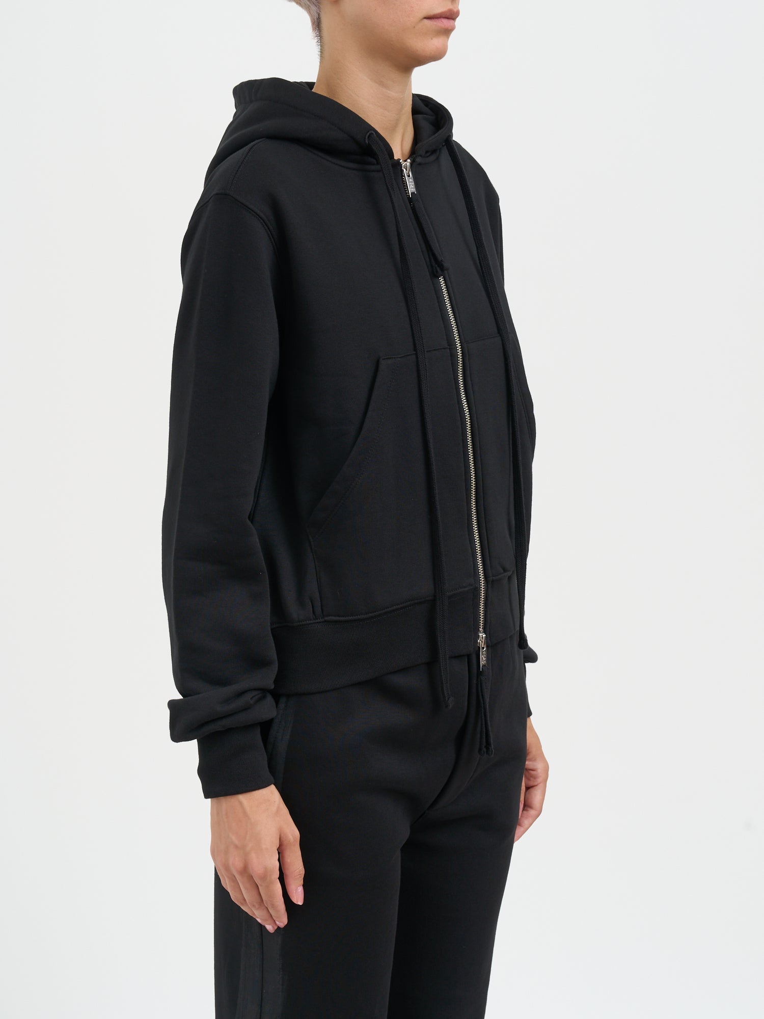 THOM KROM Zip-Up Hoodie with Hood - Size S