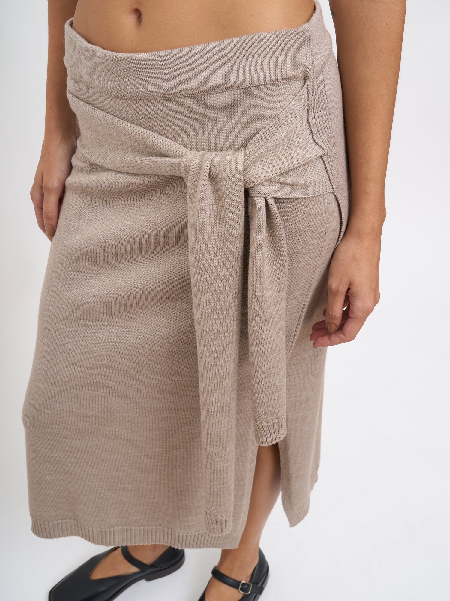 LEMAIRE Slim Fit Midi Trompe-L'œil Skirt
