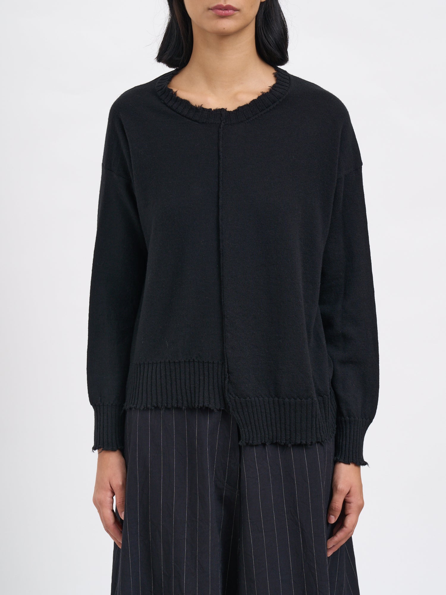 SERIENUMERICA Boxy Crew Neck Sweater