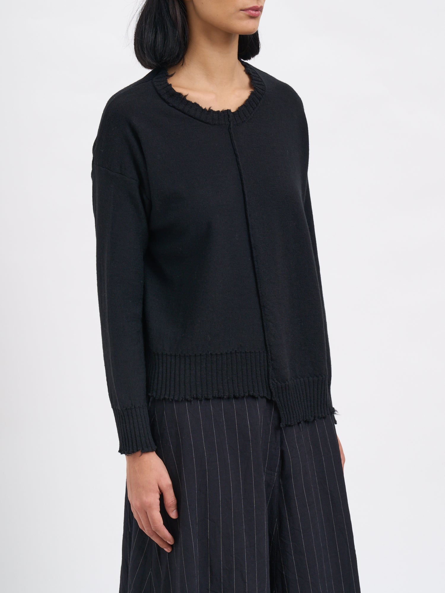 SERIENUMERICA Boxy Crew Neck Sweater